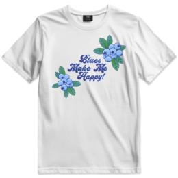 Blues Make Me Happy T-shirt