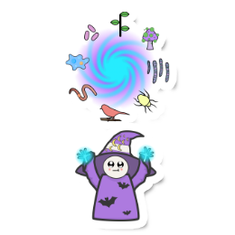 Food Web Witch Sticker